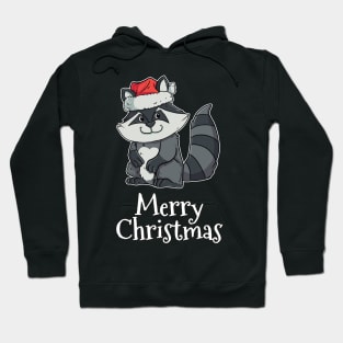 Merry Christmas Trash Panda Santas Hat Raccoon Hoodie